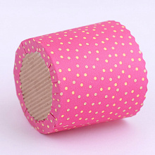 Форма для выпечки кулича бумажная Горошек. Набор 3 шт. Диаметр 9см, высота 9см.