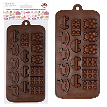Форма для шоколадных конфет силиконовая Игрушки