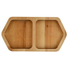 Менажница Твин. 2 ячейки. Размер 10х18,5х1,8см.