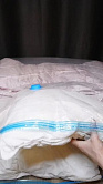Вакуумный пакет с замком zip-lock и защитным клапаном для хранения вещей многоразовый, 100х100 см