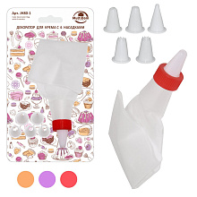 Декоратор для крема с 6 насадками 8 Декоратор для крема с 6 насадками