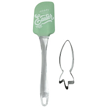 Кухонные принадлежности Морковка. Набор из 2 предметов (лопатка 25x5 см, форма кулинарная 11х3,5х0,5 см.)