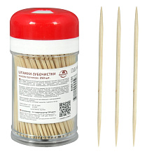 Шпажки-зубочистки 250 шт., 6.5x0.15x0.15см