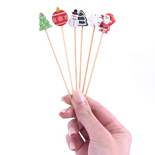 Шпажки для канапе Новогоднее ассорти, 12 см, 24 шт