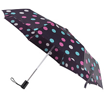 Зонт складной Цветной горошек, автоматический, диаметр 98 см.