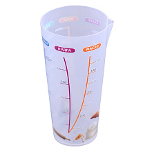 Стакан мерный Сахар/Мука/Вода/Крахмал/Пудра/Масло 500 мл.