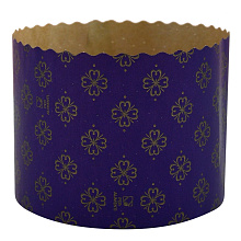 Форма для кулича бумажная Пасхальная ночь. Набор 3 шт. Диаметр 13,5 см, высота 9,5 см