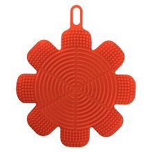 Щетка силиконовая Цветок, диаметр 13,5см