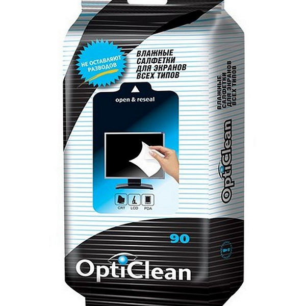  влажные для экранов всех типов OptiClean №90  оптом от .